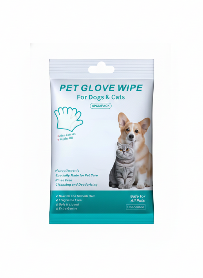 CleanPaws Gentle Pet Cleaning Glove Wipes